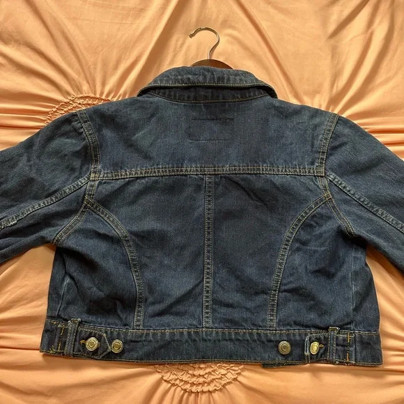 Parisian Cropped Dark Denim Jacket - Picture 8 of 8